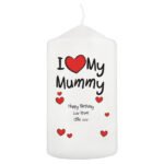 Personalised 'I Heart My' Pillar Candle - Image 3