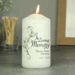 Personalised 'In Loving Memory' Pillar Candle - Image 2