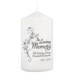 Personalised 'In Loving Memory' Pillar Candle - Image 4