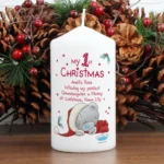 Personalised Me to You 'My 1st Christmas' Pillar Candle