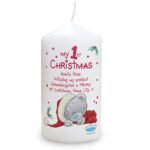 Personalised Me to You 'My 1st Christmas' Pillar Candle - Image 3