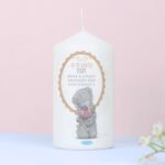 Personalised Me to You Flowers Female Pillar Candle