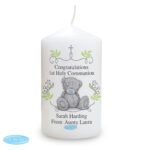 Personalised Me to You Religious Cross Motif Pillar Candle - Image 2
