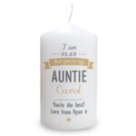 Personalised 'I Am Glad That You're My...' Pillar Candle - Image 4