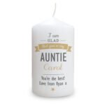 Personalised 'I Am Glad That You're My...' Pillar Candle - Image 5