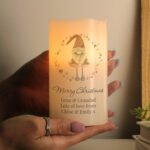 Personalised Any Message Christmas Gonk Design LED Pillar Candle - Image 2