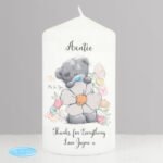 Personalised Me to You Floral Design Pillar Candle - Image 3