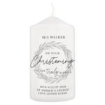Personalised 'On Your Christening You Are Truly Blessed' Pillar Candle - Image 3