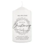 Personalised 'On Your Christening You Are Truly Blessed' Pillar Candle - Image 3
