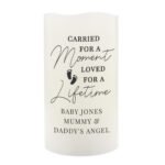 Personalised 'Carried For A Moment, Loved For A Lifetime' Led Pillar Candle - Image 3