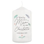 Personalised 'You're Like A Mum To Me' Pillar Candle - Image 3