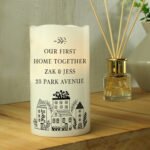 Personalised Any Message New Home Design LED Pillar Candle - Image 4