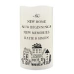 Personalised Any Message New Home Design LED Pillar Candle - Image 5
