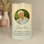 Personalised Any Message Photo Upload LED Pillar Candle - Image 10