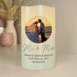 Personalised Any Message Photo Upload LED Pillar Candle - Image 5