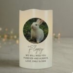 Personalised Any Message Photo Upload LED Pillar Candle - Image 4