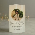 Personalised Any Message Photo Upload LED Pillar Candle - Image 7