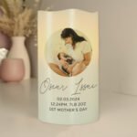 Personalised Any Message Photo Upload LED Pillar Candle - Image 8