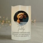 Personalised Any Message Photo Upload LED Pillar Candle - Image 9