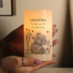 Personalised Any Message Me to You Floral Design LED Pillar Candle - Image 3