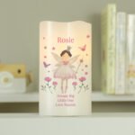 Personalised Children's Fairy Princess Design LED Night Light Pillar Candle - Image 4