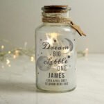 Personalised 'Dream Big Little One' LED Light-Up Glass Jar - Image 2