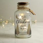 Personalised Christmas Tree Design LED Light-Up Glass Jar - Image 3