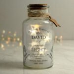 Personalised 'In Loving Memory' LED Light-Up Glass Jar