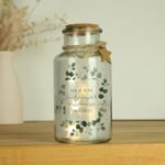 Personalised Any Message Botanical Design LED Light-Up Glass Jar - Image 5