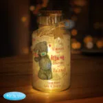 Personalised Me to You 'Always My Mum, Forever My Friend' LED Light-Up Glass Jar - Image 2