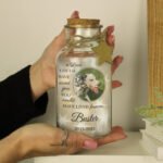 Personalised Pet Memorial Photo Upload LED Light-Up Glass Jar - Image 3
