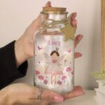 Personalised Children's Fairy Princess Design LED Light-Up Glass Jar - Image 2