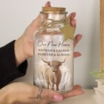 Personalised Highland Cow Design LED Light-Up Glass Jar - Image 3