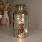 Personalised Highland Cow Design LED Light-Up Glass Jar - Image 4