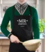P0510D76 Personalised 'Mr' Hearts Motif Adult Black Apron
