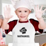 Personalised Children's 'Junior Chef' White Apron - Image 2