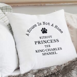 P0510F97 Personalised 'A House Is Not A Home' Dog Breed Filled Cushion