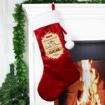 Personalised 'Special Delivery' Luxury Red Pom Pom Christmas Stocking - Image 3