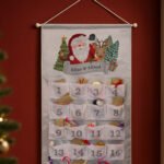 Personalised Santa & Reindeer Design Grey Christmas Advent Calendar - Image 4