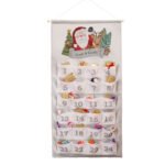 Personalised Santa & Reindeer Design Grey Christmas Advent Calendar - Image 5