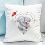 Personalised Me to You Roses & Heart Design Cream Filled Cushion - Image 2