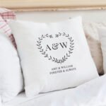 Personalised Grey Heart Design Couples Cream Filled Cushion - Image 4