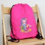 Personalised Children's Mermaid Design Pink Kit Bag