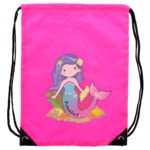 Personalised Children's Mermaid Design Pink Kit Bag - Image 2