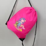 Personalised Children's Mermaid Design Pink Kit Bag - Image 3