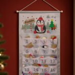 Personalised Christmas Penguin Design Grey Christmas Advent Calendar - Image 4