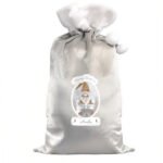 Personalised 'Merry Christmas' Gonk Luxury Grey Pom Pom Christmas Sack - Image 5