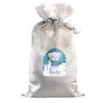 Personalised Tiny Tatty Teddy Winter Explorer Luxury Grey Pom Pom Christmas Sack - Image 4