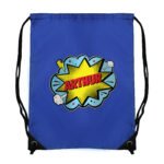 Personalised Children's Superhero Design Blue Kit Bag - Image 7