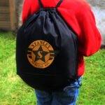 Personalised Children's Badge Design Black Kit Bag - Image 2